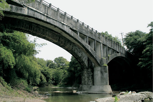 御坂サイフォン橋(めがね橋)